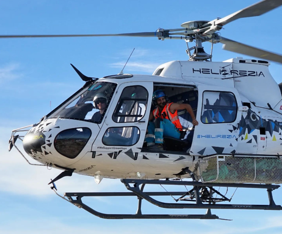ein Helikopter der Heli Rezia