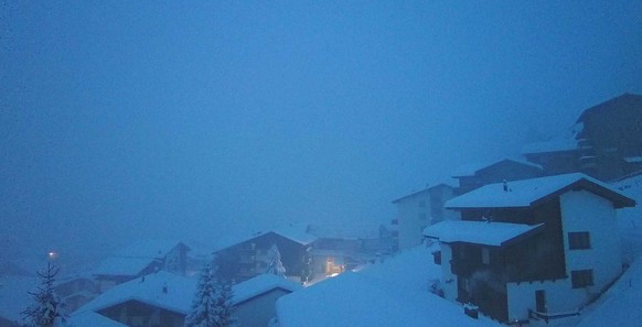 Winterliche Verhältnisse in Saas Fee.
