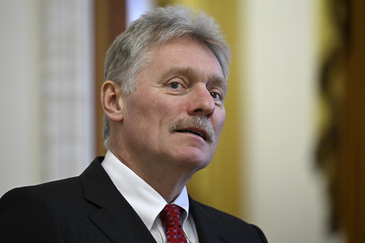 epa11674386 Kremlin spokesman Dmitry Peskov looks on prior to a meeting between Russia's President Vladimir Putin with Dilma Rousseff, Chair of the New Development Bank and former president of Br ...