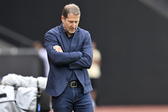 FCZ Trainer Franco Foda beim Fussballspiel der Super League FC Zuerich gegen den FC Sion im Stadion Letzigrund in Zuerich am Sonntag, 7. August 2022. (KEYSTONE/Walter Bieri )