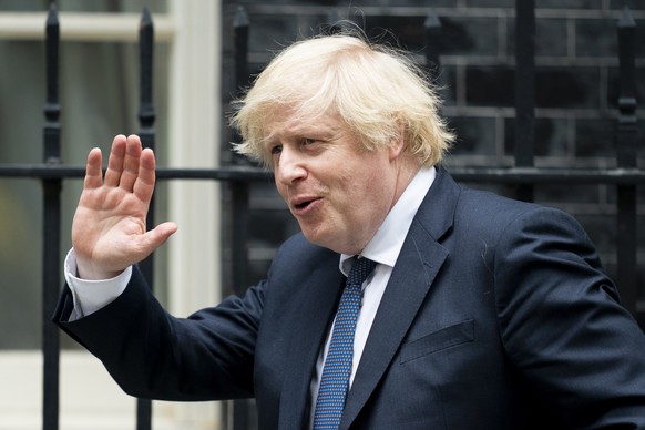 epa08520120 British Prime Minister Boris Johnson leaves 10 Downing Street to attend Prime Ministers Questions (PMQs) at the Houses of Parliament, Central London, Britain, 01 July 2020. EPA/WILL OLIVER