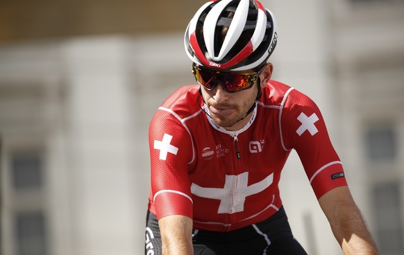 epa07698512 Switzerland's Sebastien Reichenbach of Groupama FDJ team before the 1st stage of the 106th edition of the Tour de France cycling race over 194.5km around Brussels, Belgium, 06 July 20 ...