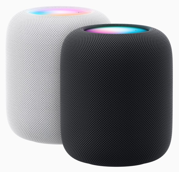 Apple's HomePod (2nd generation) is available in two colors.