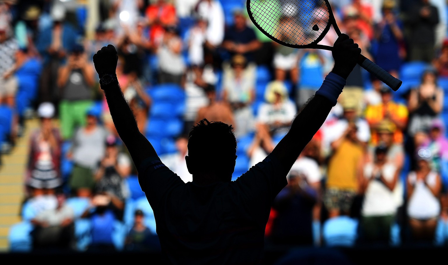 epa05740687 Stan Wawrinka of Switzerland reacts during his Men&#039;s Singles fourth round match against Andreas Seppi of Italy at the Australian Open Grand Slam tennis tournament in Melbourne, Victor ...