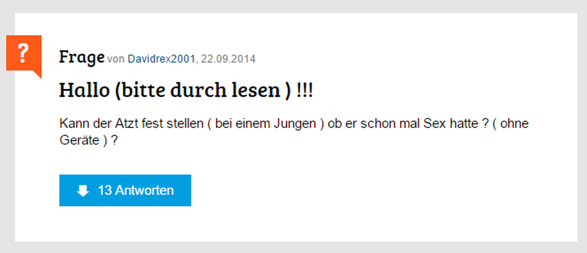 gute frage