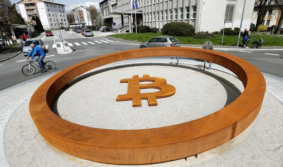 In Kranj, der viertgrössten Stadt Sloweniens, steht der erste Bitcoin-Verkehrskreisel.