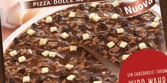 Und NUN: Die Schoko-Pizza. Danke, Deutschland. NICHT.