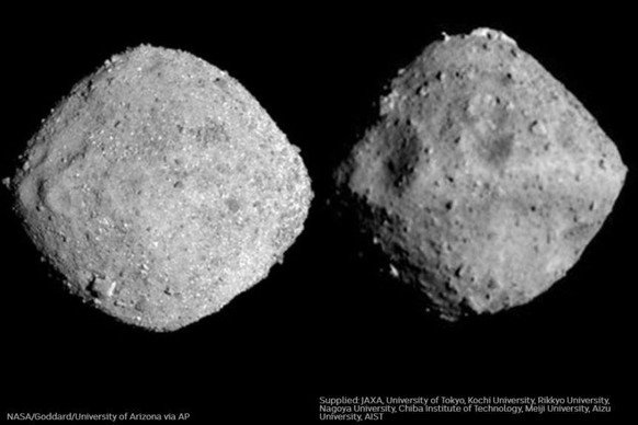 Â«Das ist historischÂ»: Nasa-Sonde absolviert Asteroiden-ManÃ¶ver
Bennu hat Ã¼brigens eine auffÃ¤llige Diamantform. Sehr Ã¤hnlich sieht auch Ryugu aus (im Bild Bennu links, Ryugu rechts) - das Ziel de ...