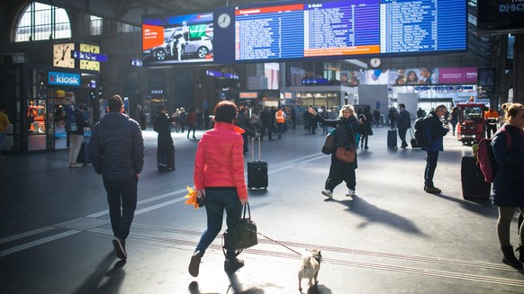 Hauptbahnhof Zürich, Februar 2019.