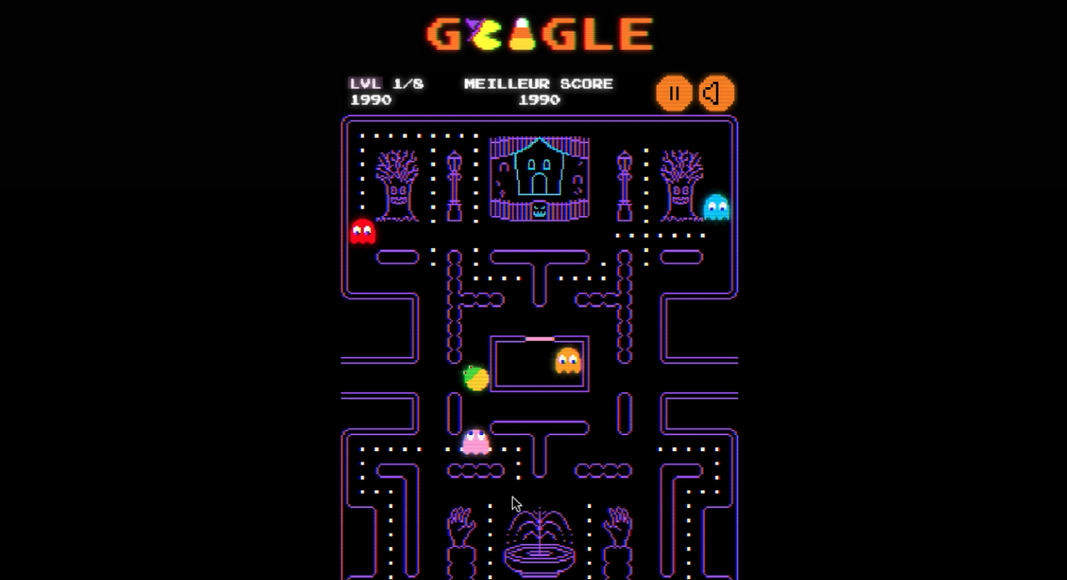 Google joue à PacMan pour Halloween