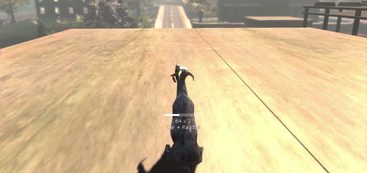 In «Goat Simulator» kann man Combotricks machen, wie man sie aus Skateboard-Spielen à la «Tony Hawk» kennt.