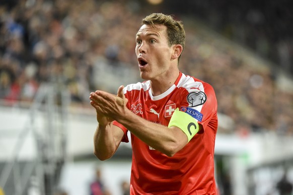 07.10.2016; Budapest; 
Fussball WM-Quali - Ungarn - Schweiz; 
Stephan Lichtsteiner (SUI) 
(Andy Mueller/freshfocus)