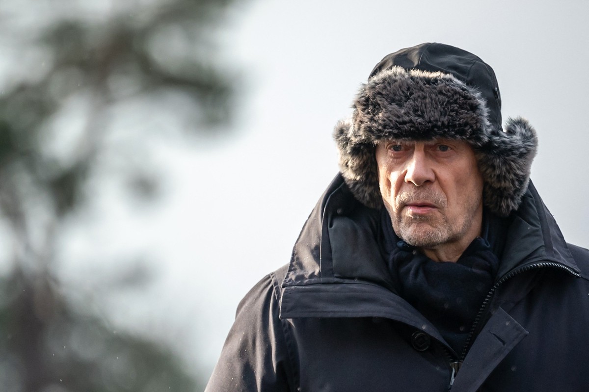 French Swiss far-right writer Alain Bonnet, known as Alain Soral arrives for his trial on homophobic remarks about a journalist at the courthouse in Lausanne, on December 14, 2022. (Photo by Fabrice C ...
