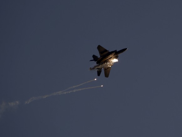 Ein Kampfflugzeug des Typs F15 der israelischen Luftwaffe. (Archivbild)