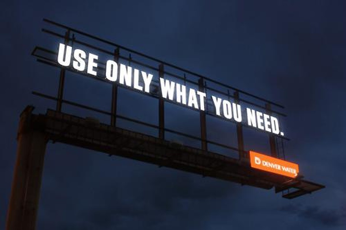 Werbung Wasserverbrauch