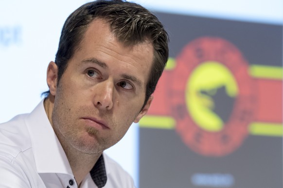 ARCHIVBILD ZU DEN UMWAELZUNGEN BEIM SC BERN --- SCB Sportchef Alex Chatelain praesentieret die sportliche Bilanz der SCB-Eishockey AG der vergangenen Meistersaison am Dienstag, 29. August 2017 in Bern ...