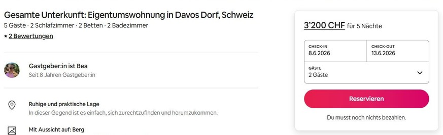 Davos teure Ferienwohnung