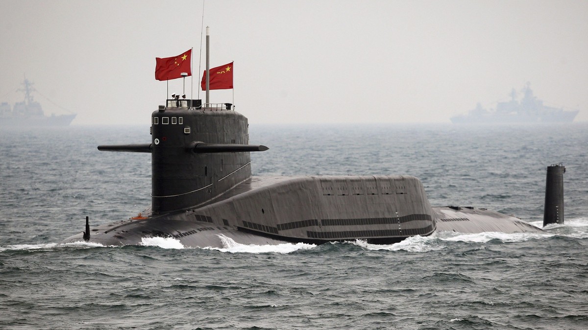 FILE - In this April 23, 2009 file photo, a Chinese Navy nuclear-powered submarine sails during an international fleet review to celebrate the 60th anniversary of the founding of People's Liberat ...