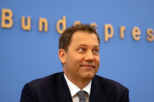 epa13114819 German Vice Chancellor and Finance Minister Lars Klingbeil attends a Federal press conference to present an action plan to combat tax and financial crime, in Berlin, Germany, 16 July 2026. ...