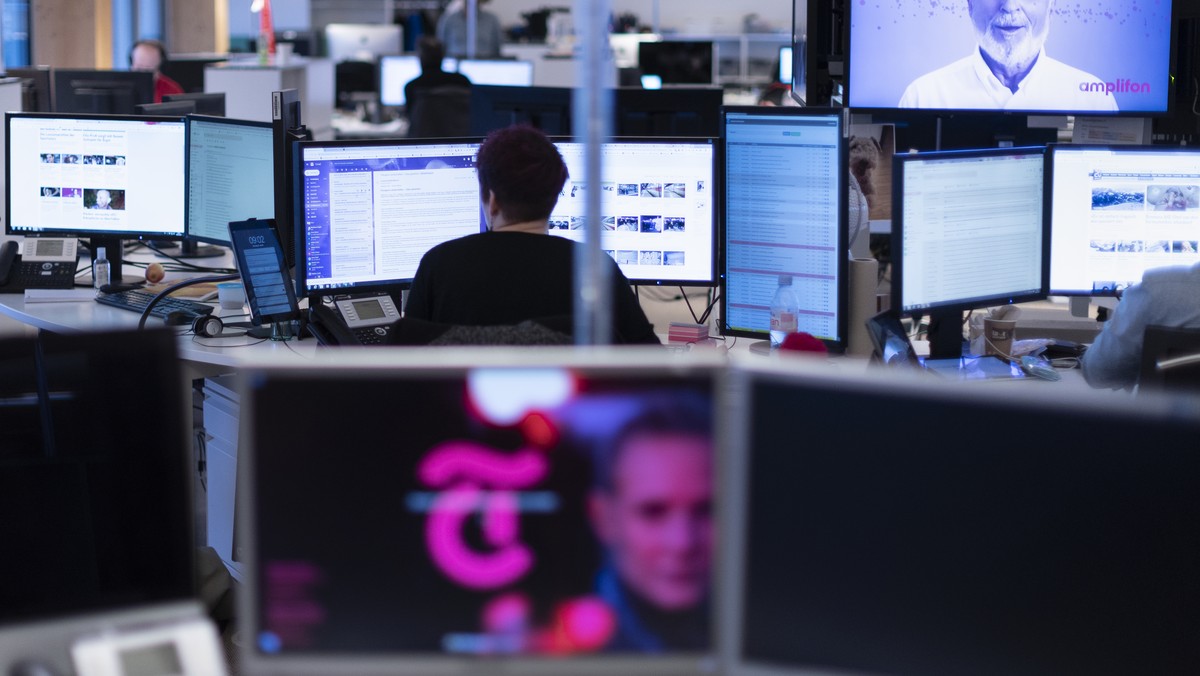 TXGROUP STELLT DIE PRINTAUSGABE VON 20 MINUTEN PER ENDE 2025 EIN - The editorial office of the free daily newspaper 20 Minuten (English: 20 Minutes), pictured at their headquarters in the building of  ...