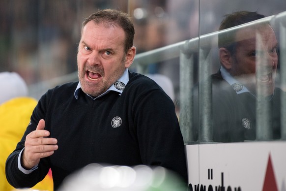 Tigers Trainer Heinz Ehlers im Eishockey Meisterschaftsspiel der National League zwischen dem EHC Biel-Bienne und den SCL Tigers, am Freitag, 22. November 2019, in der Tissot Arena in Bern. (KEYSTONE/ ...