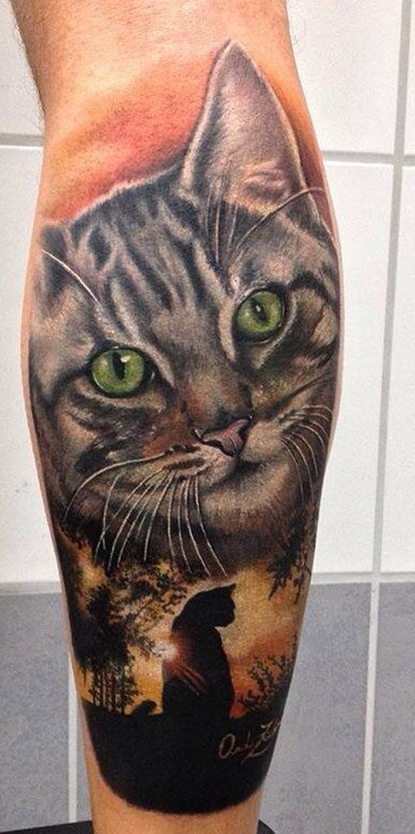 Katzen-Tattoo