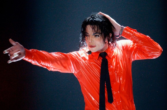 FILE - Michael Jackson performs during the taping of the American Bandstand's 50th anniversary show in Pasadena, Calif., on on April 20, 2002. (AP Photo/Kevork Djansezian, File)
Michael Jackson