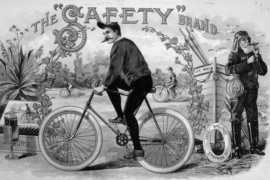 Jetzt ist alles da, wo es noch heute ist: Das moderne Fahrrad erobert die Welt.