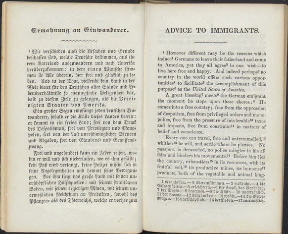 Lebe hier Glücklich, Immigranten USA