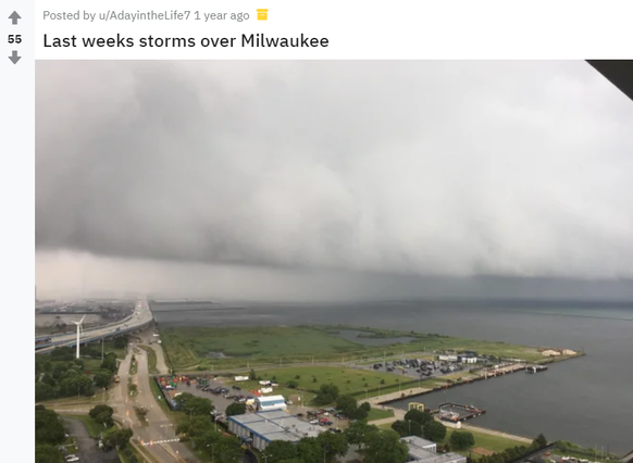 S«türme über Milwaukee von letzter Woche.»