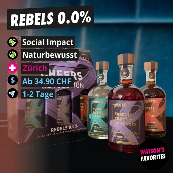 Die Spirituosen-Alternativen von REBELS 0.0%