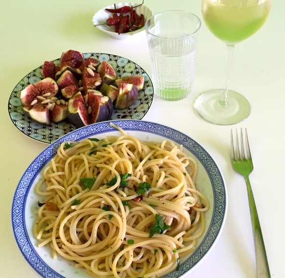 spaghetti aglio e olio feigen