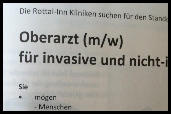 Lustiges Job-Inserat