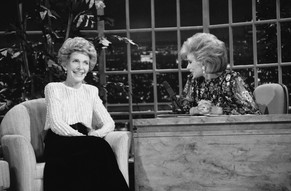 In der Talkshow 1986 mit Nancy Reagan