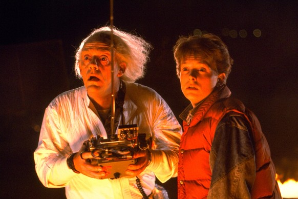 Back to the Future mit Michael J. Fox und Christopher Lloyd