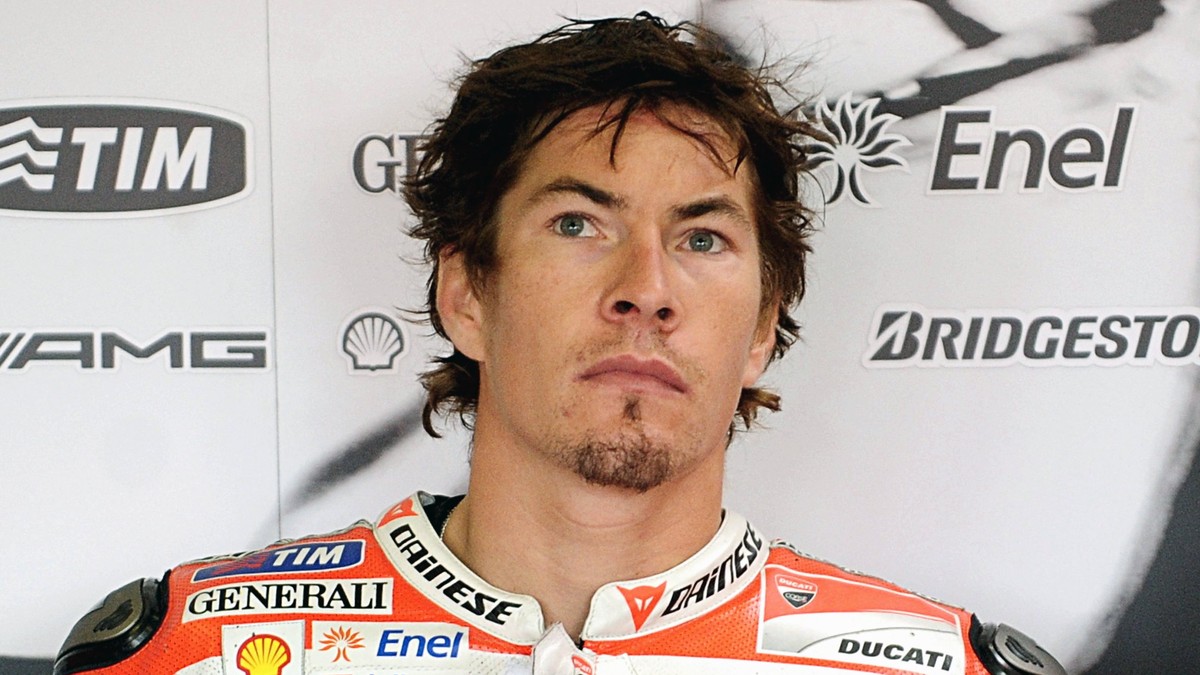 epa05982019 (FILE) - A file picture dated 12 August 2011 shows US MotoGP rider Nicky Hayden of Ducati team in his team's box before the MotoGP class free practice session at the Masaryk circuit i ...