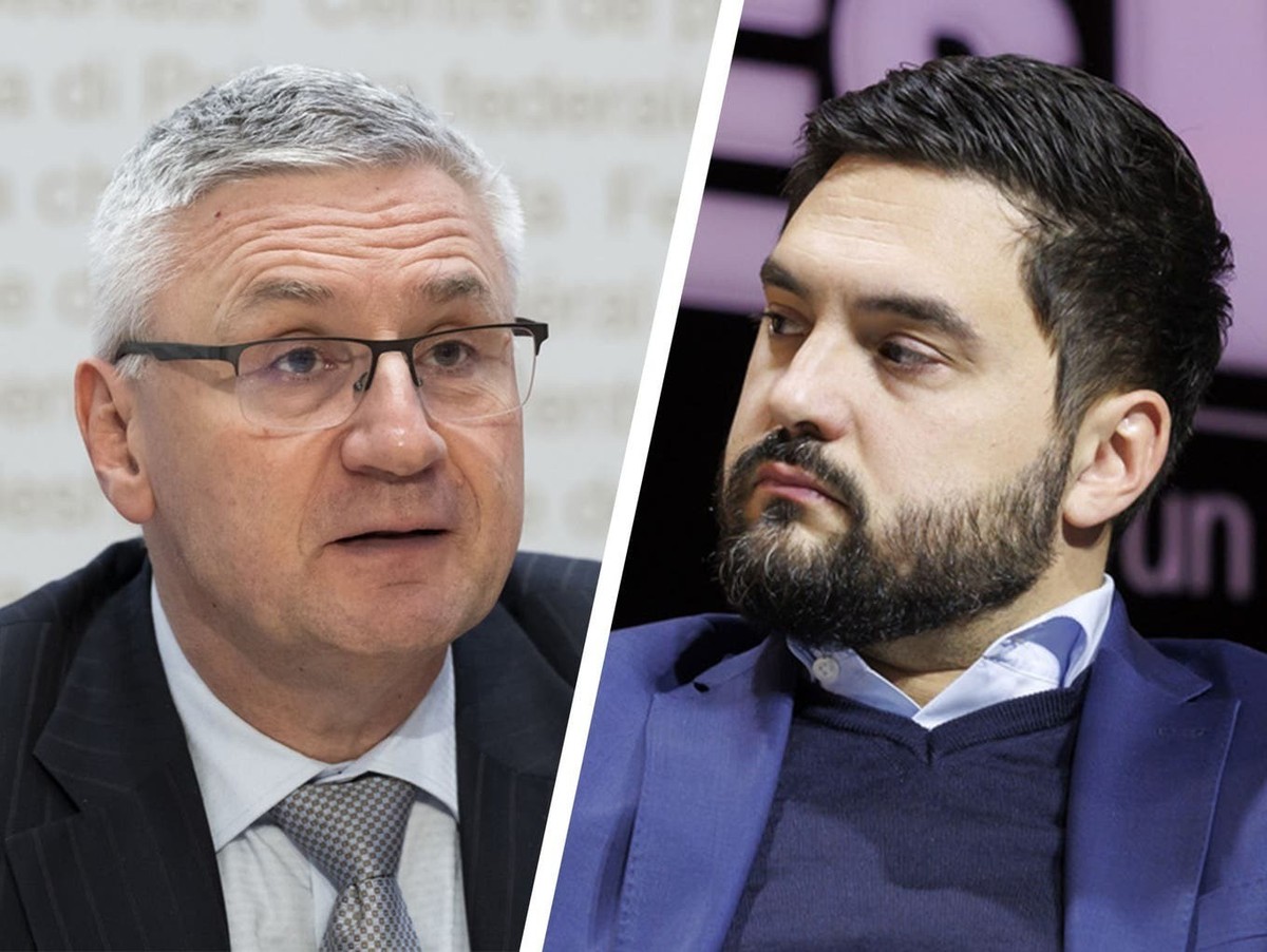 Andreas Glarner (à gauche) et Cédric Wermuth (à droite).