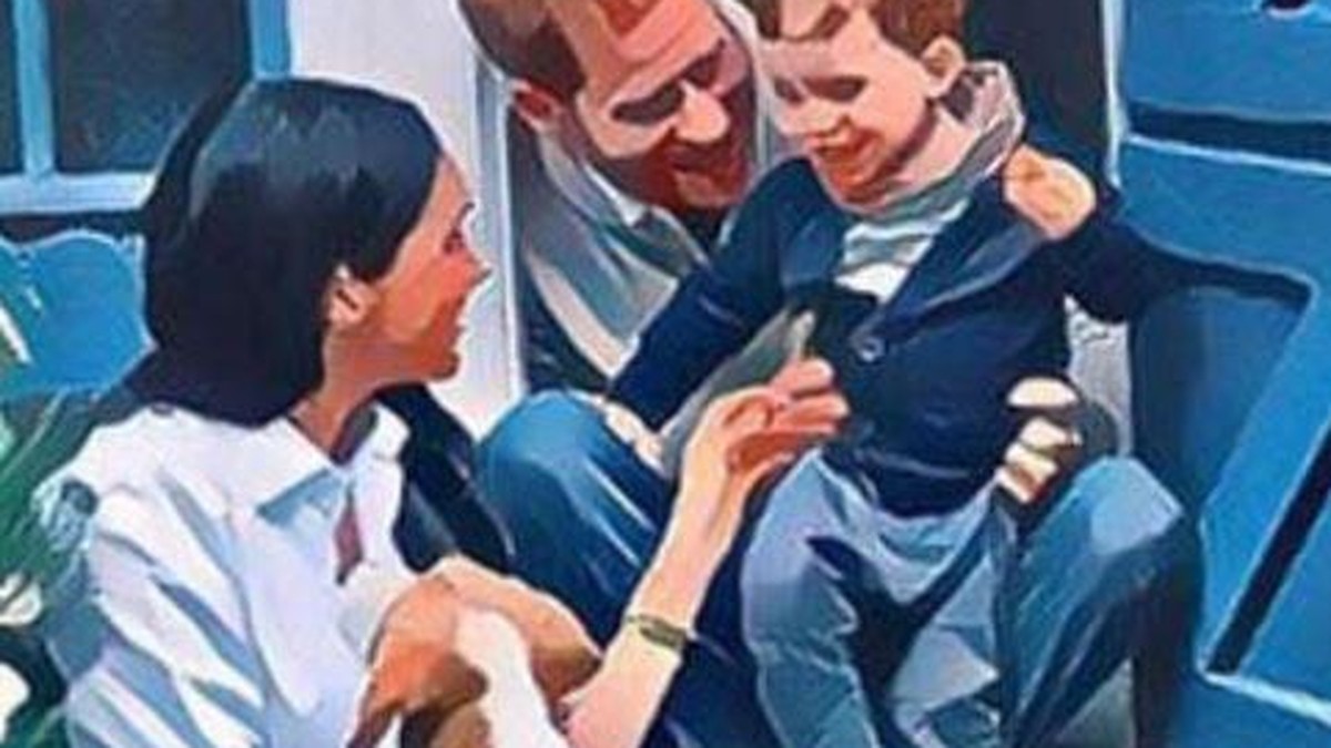 Harry und Meghan zeigen Weihnachtskarte mit Sohn Archie