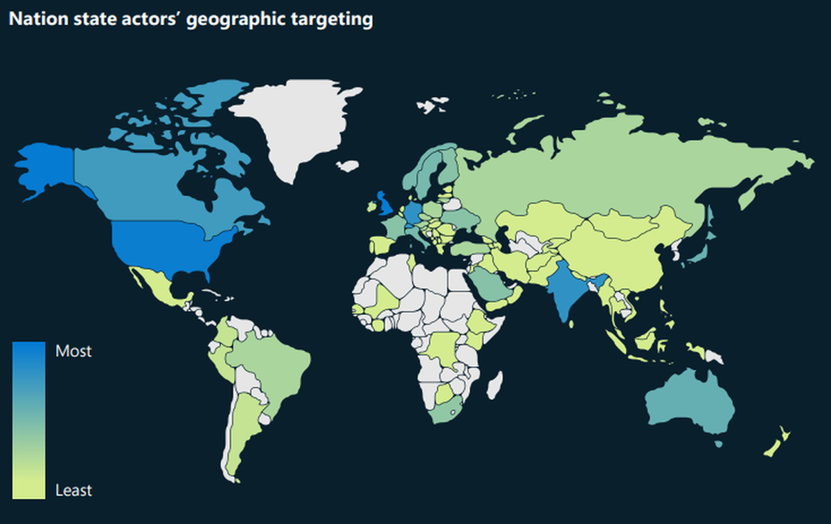 Voici une carte montrant là où les hackers russes frappent le plus