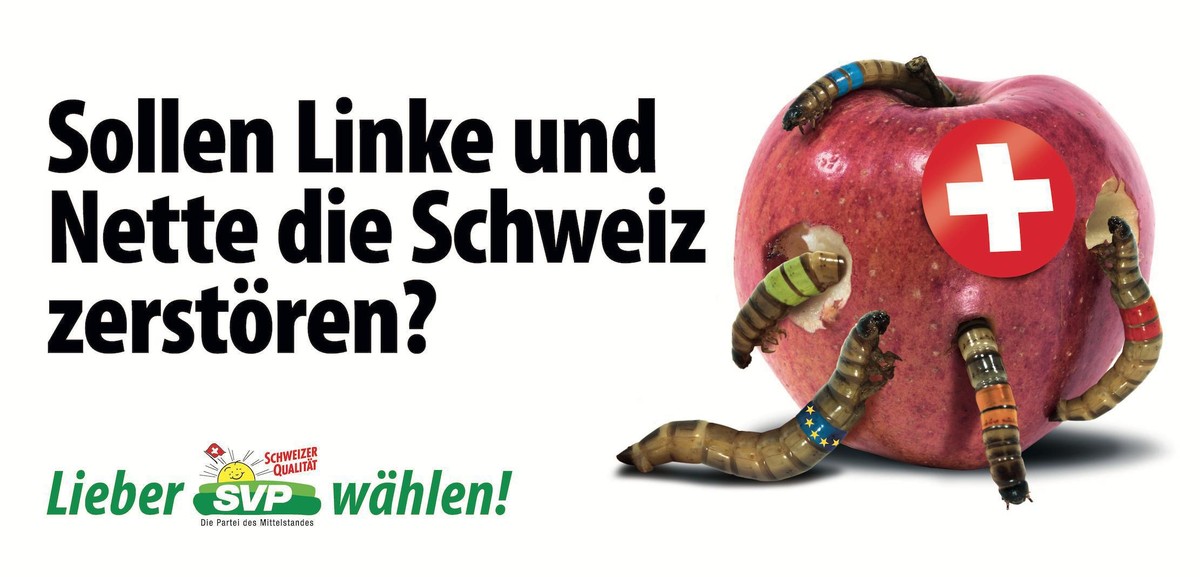 «Das ist ein Riesenlapsus»: Zürcher SVP wirbt mit Holocaust-Mahnmal
Na ja, wenn man daran denkt, dass die letzte Plakatkampagne der SVP auch aus einem "unglücklichen Zufall" 1:1 Sujet, Bilds ...