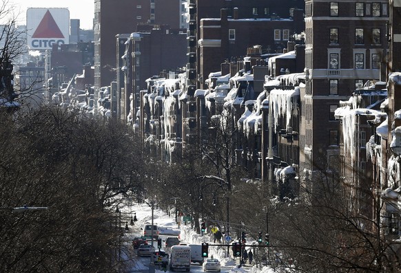 Vereist: In Boston bleibt es winterlich.