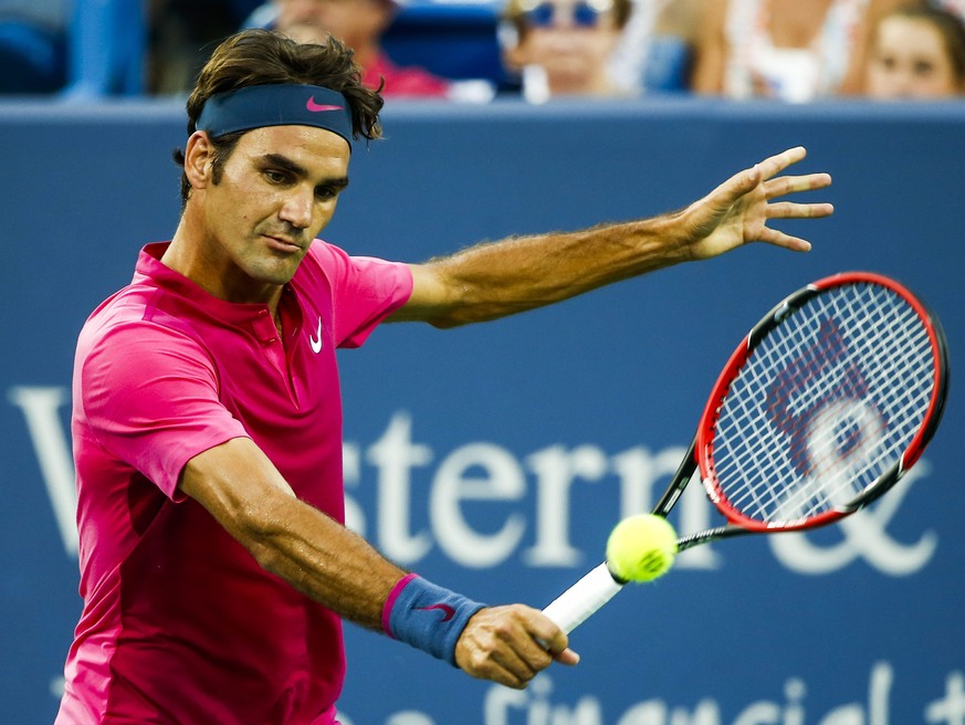 Mit Stil: Federer lässt Agut keine Chance.