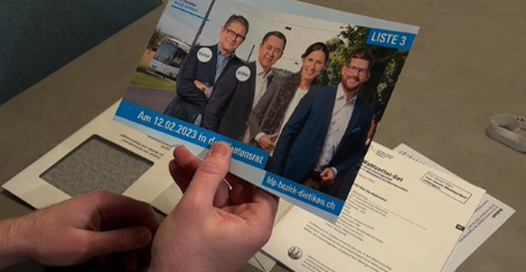 Stein des Anstosses: Der FDP-Flyer