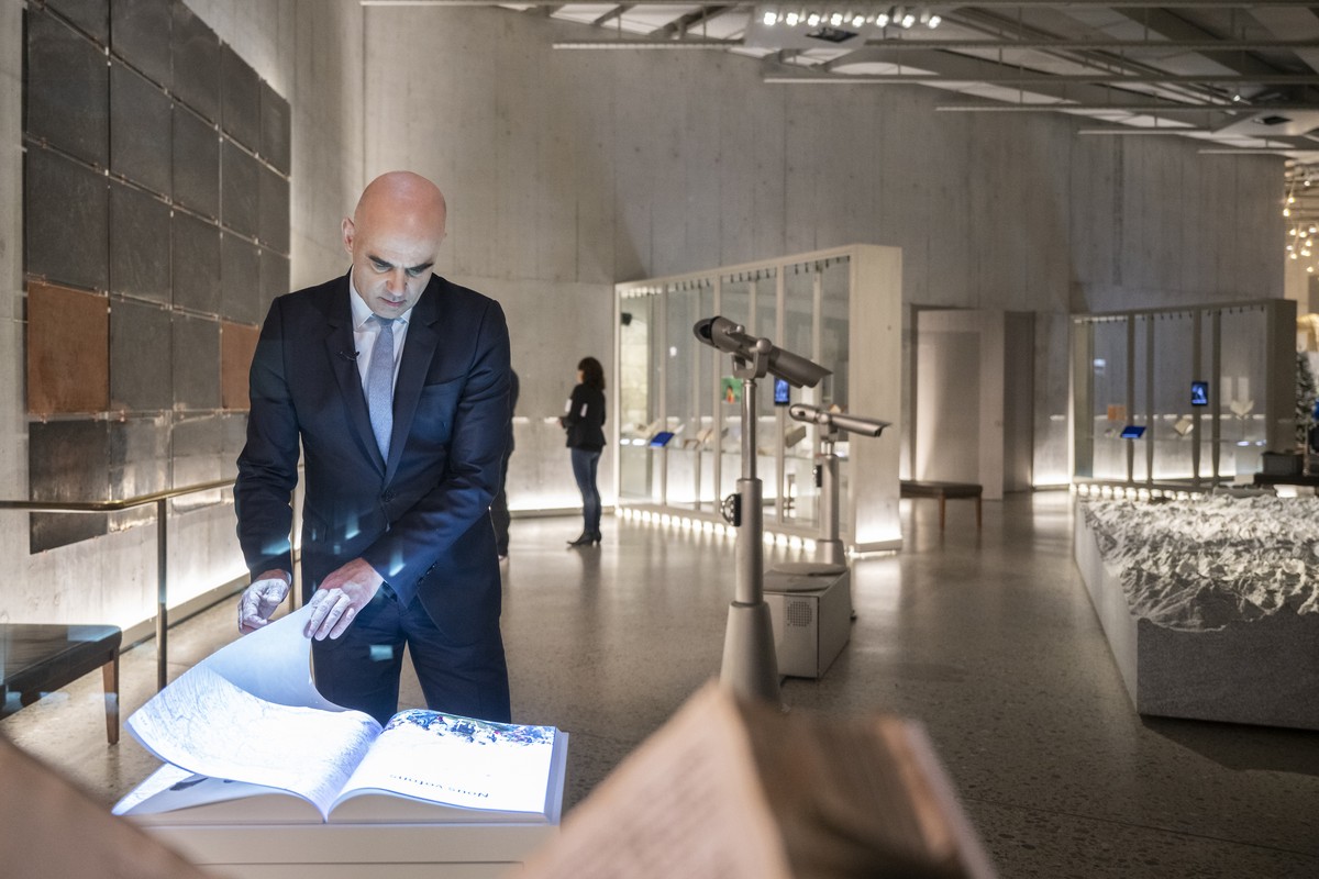 L'allocution a eu lieu dans l'enceinte du Musée national suisse, à Zurich.