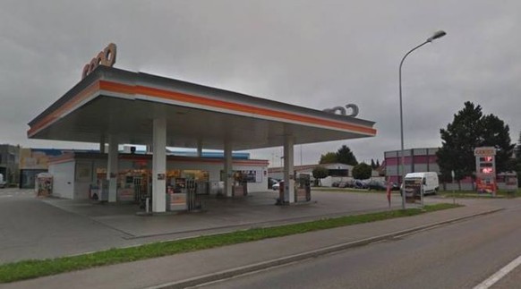 Diese Tankstelle wurde überfallen.&nbsp;