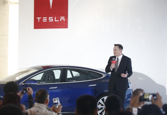 Aufmerksamkeit gewiss: Tesla-Chef Elon Musk bei einer Präsentation.