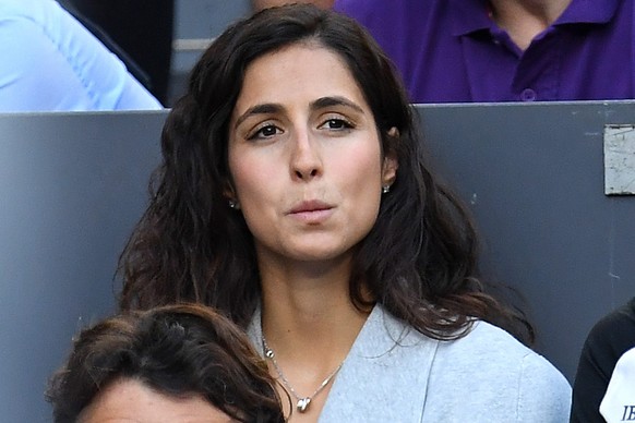 epa05754107 Rafael Nadal&#039;s girl-friend Maria Francisca Perello duirng the Men&#039;s Singles semifinal between Rafael Nadal of Spain and Grigor Dimitrov of Bulgaria at the Australian Open Grand S ...