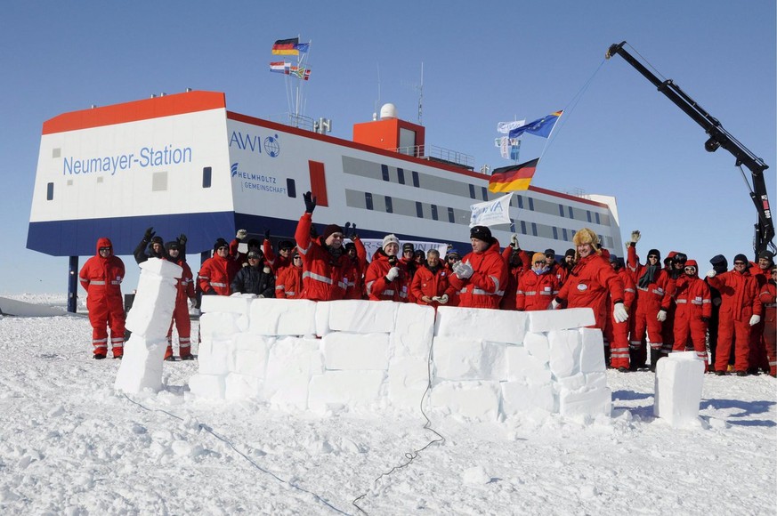 Die deutsche Neumayer-Station III in der Antarktis.