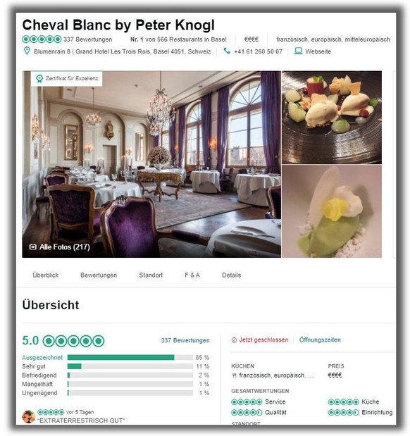 tripadvisor beste restaurants zürich bern luzern basel sara serafini oliver baroni