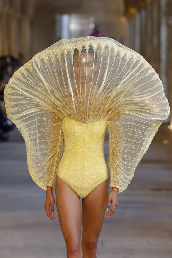 Rahul Mishra Fashion Show Haute Couture Fall Winter 2025 2026 Collection during Paris Fashion Week June 7th, 2025 Rahul Mishra Fashion Show Haute Couture Fall Winter 2025 2026 Collection , during Pari ...